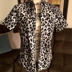 Leopard Animal Print Men’s Shirt 