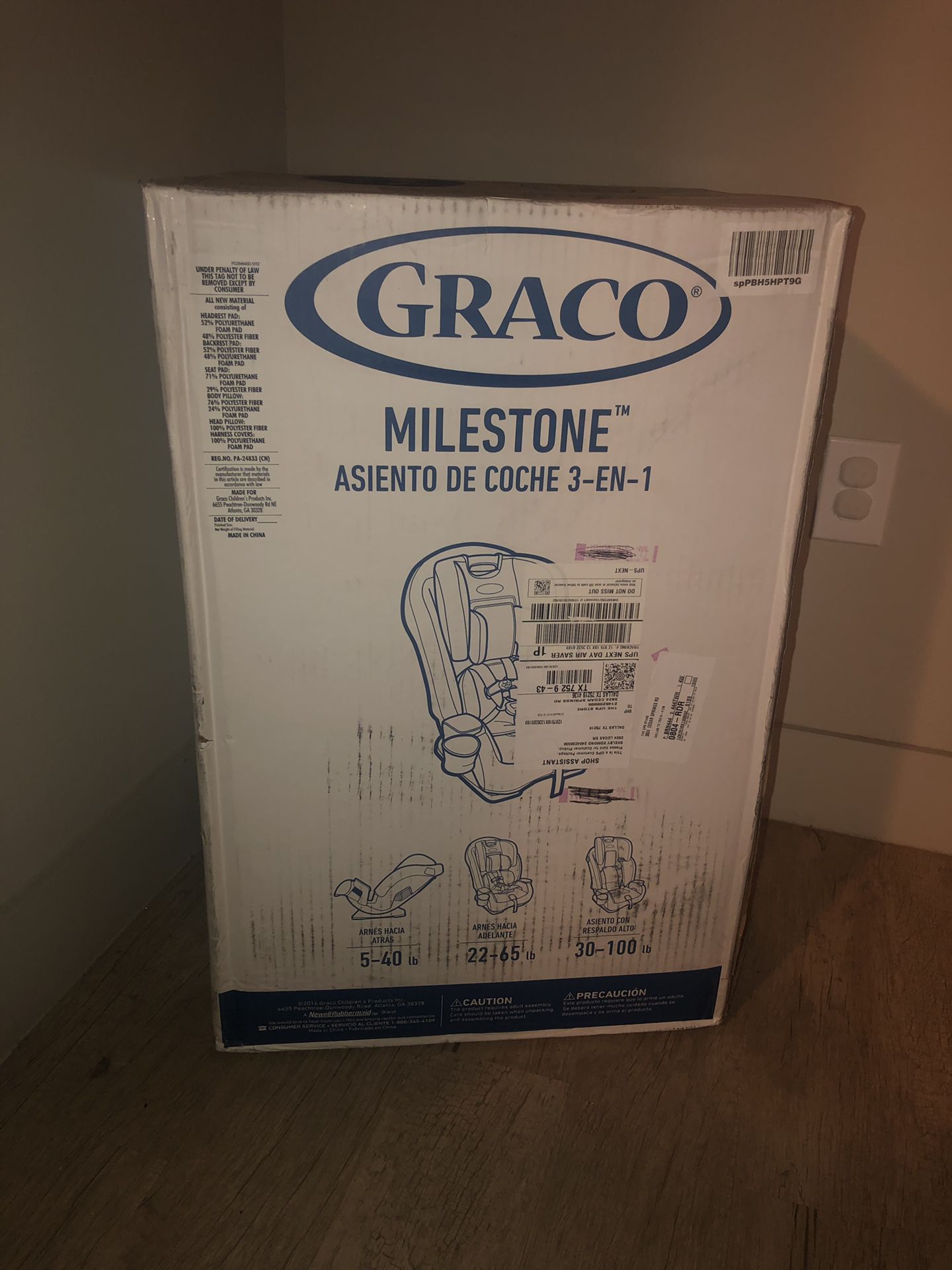 Brand New Graco Milestone Car Seat! (Unopened Box)
