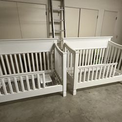 2 Pottery Barn Cribs With Toddler Conversions 
