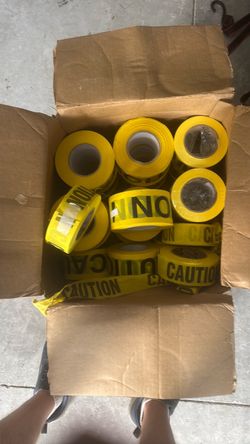 Caution tape brand new rolls 15 plus rolls