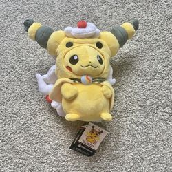 Pokémon Center Pikachu Mega Ampharos Poncho Plush Doll