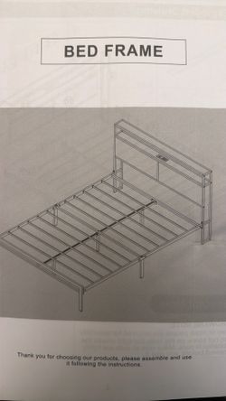 Queen size Bed frame + mattress