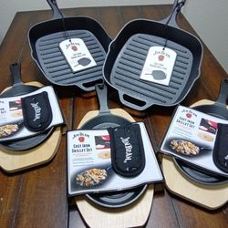 5pcs Jim Beam Iron Skillet