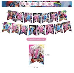 Harley Quinn Birthday Party Decorations