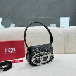 Diesel Black Diamond Shoulder Bag 