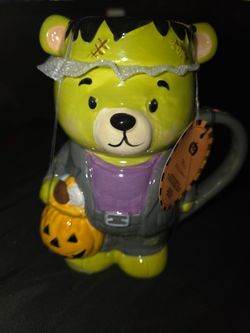 Frankenstein teddy bear jar