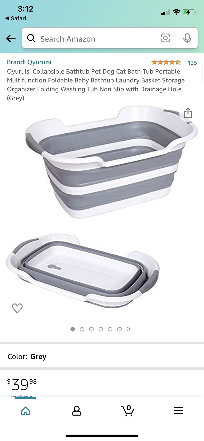 Collapsable Baby Tub 