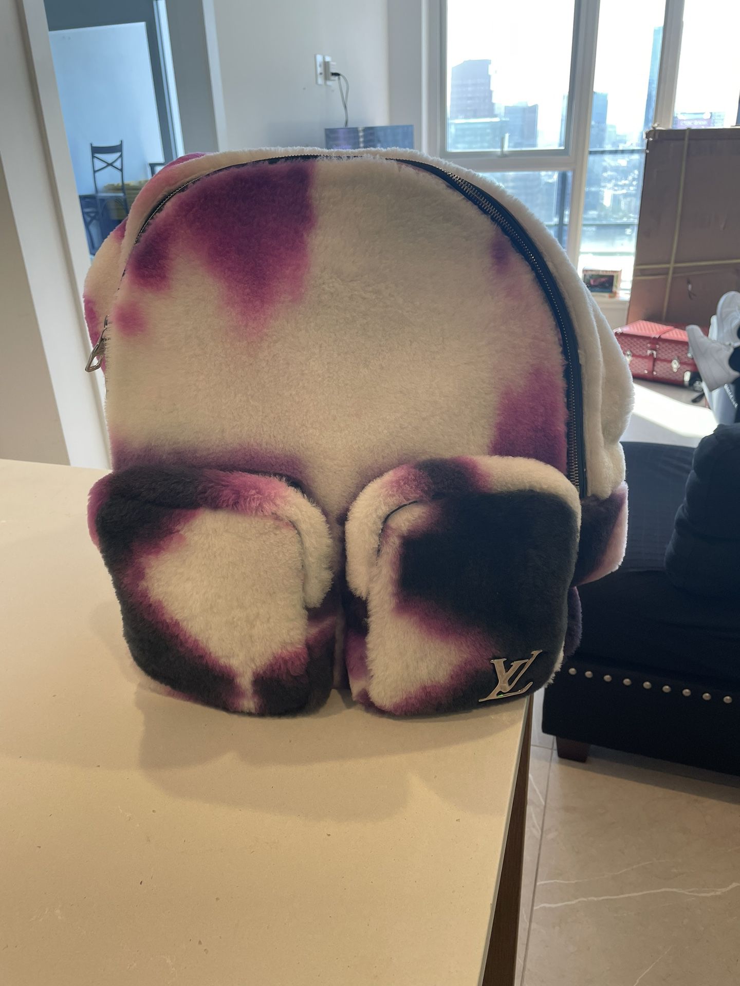 Louis Vuitton Multipocket Backpack Tie Dye Shearling 