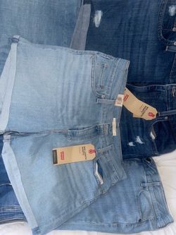 Mid-Length Denim Shorts and pants