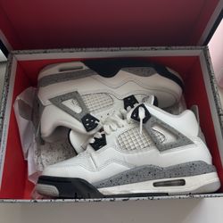 White Cement Jordan 4’s