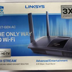 LINKSYS NEXT-GEN AC THE ONLY WAY TO WI-Fi LINKSYS EA8500 IDEAL FOR 4K/HD TV