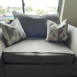 Gray Loveseat 