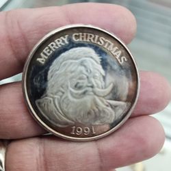 1 Oz Silver Bullion Rounds Christmas Holiday Season