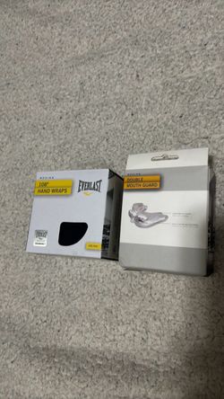Mouth peice and hand wraps boxing brand new