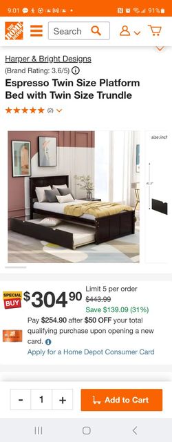 twin bed with trundle