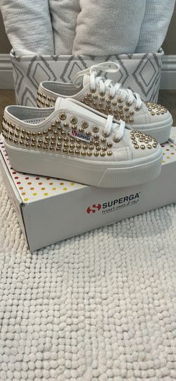 Women’s Size 6 Studded Superga Sneakers 