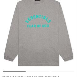 Essentials  Heavy jersey tee   Dark Heather oatmeal With Mint Lettering