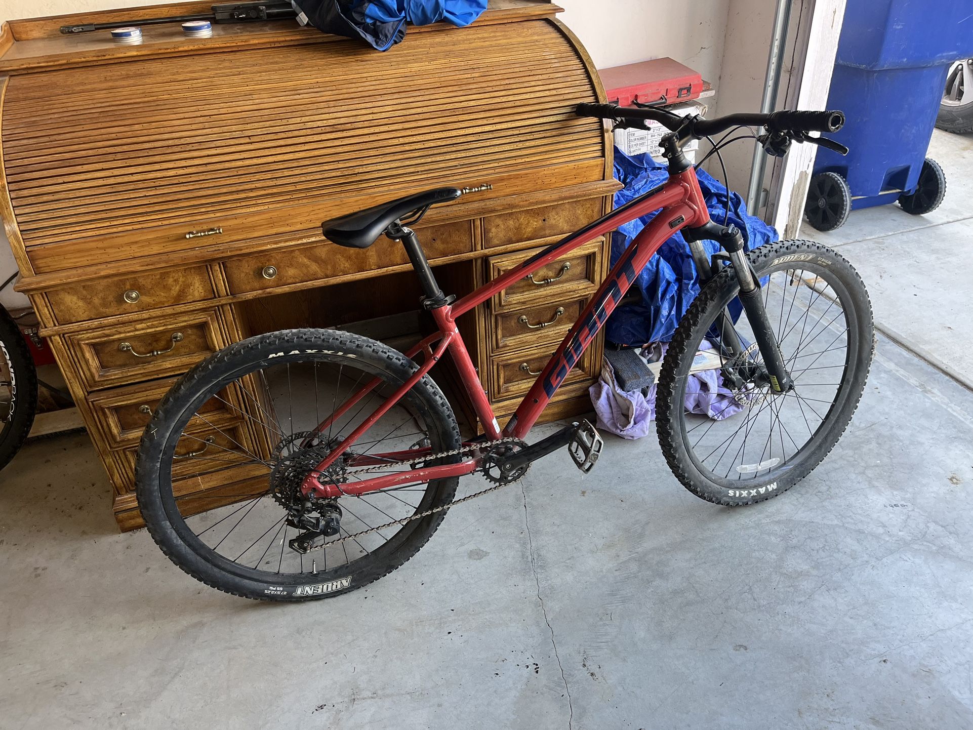 Giant Is The Brand On This Mountain Bike