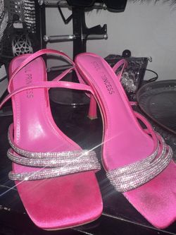 Hot Pink Rhinestone Heels 