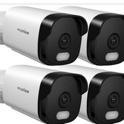 LaView 5MP Security Camera Outdoor with Color Night Vision,3K Wired Cameras for Home Security,IP65 Waterproof Camera, 24/7 Live Video,2 Way Talk,Cloud