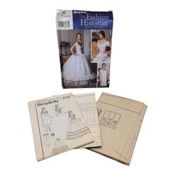 Victorian Chemise Hoop Petticoat Pattern Simplicity 5726 Historical Costume 6-12