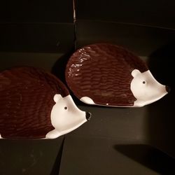 Hedgehogs  Decor Plates ×2