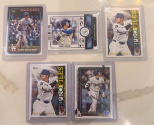 Dodgers Shohei Ohtani Insert Card Lot (5) MVP Ready To Get Graded