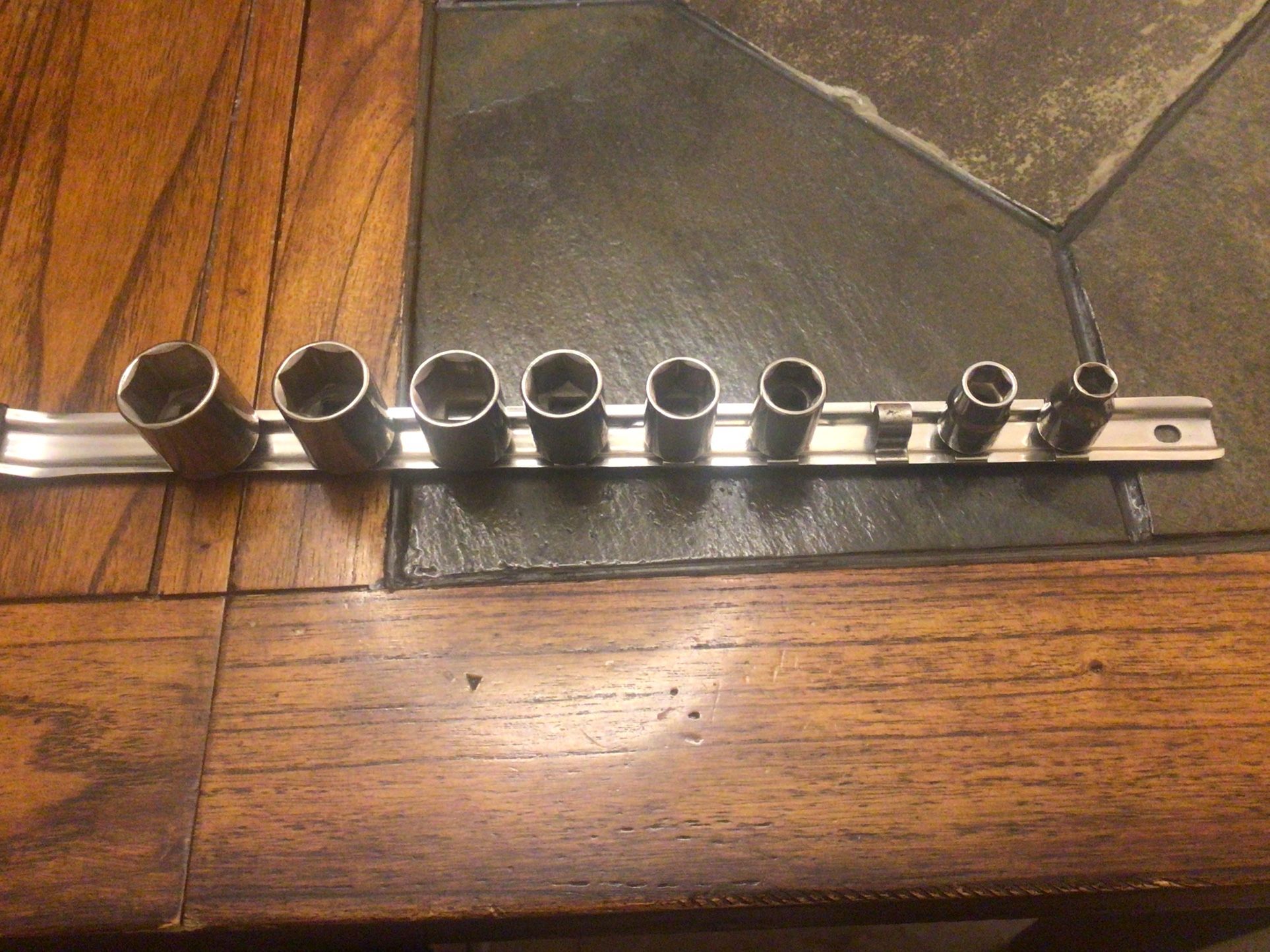 Craftsman 3/8” Drive Standard Socket Set 6 Pt (9 Pc Set But Missing 7/16” Socket)