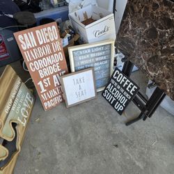 Home decor accents pictures art plants coffee bar all included 