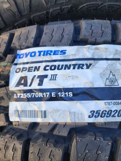 2x New 255 70 17 LT LOAD E TIRES