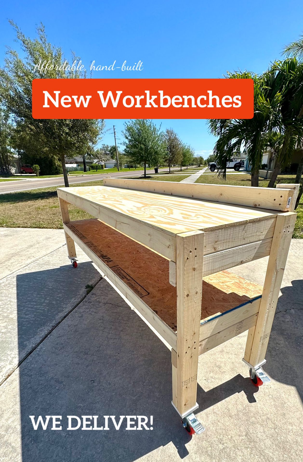 Handbuilt. Work Benches. 8-feet! We Deliver To Michigan And https://offerup.com/redirect/?o=SW5kaWFuYS5OZXc=. 