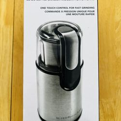 kitchenaid® stainless steel blade coffee grinder with 4 oz grind bowl 