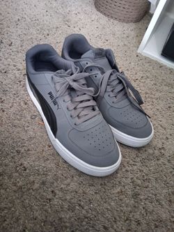 Puma Gray Low-Top Sneakers