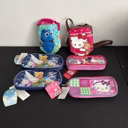 water bottle bag and pencil pouch $5 each