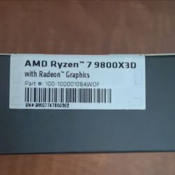 Amd Ryzen 7 9800x3D *BRAND NEW*