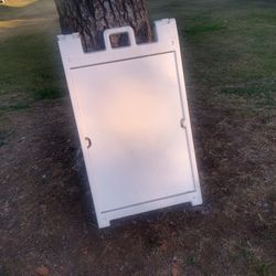 White Standup Signs 