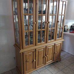 Ashley Furniture Tall Hutch  Excellent Condition 