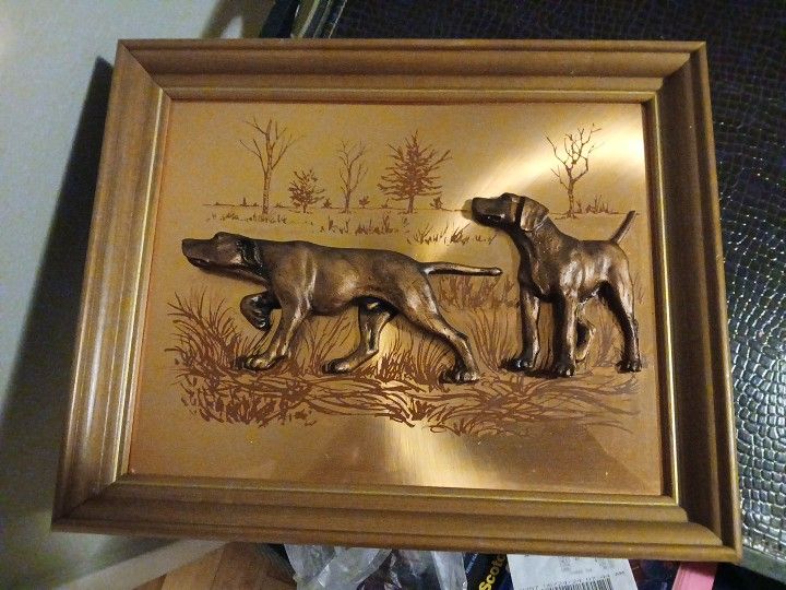 Copper Metal Art Work Vintage