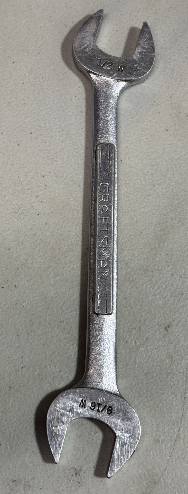 Craftsman USA =V= British Standard Whitworth 1/2” X 9/16” Open End Wrench