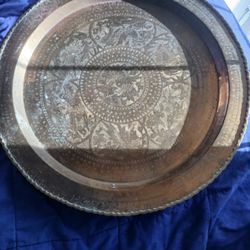 Large Brass Plate Made In Hong Kong