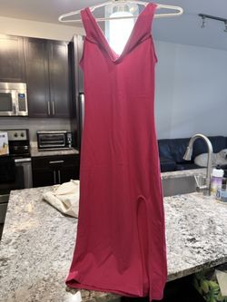 XS Pink Slit Dress