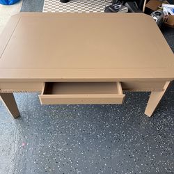 Solid Wood Writing Desk with Drawer