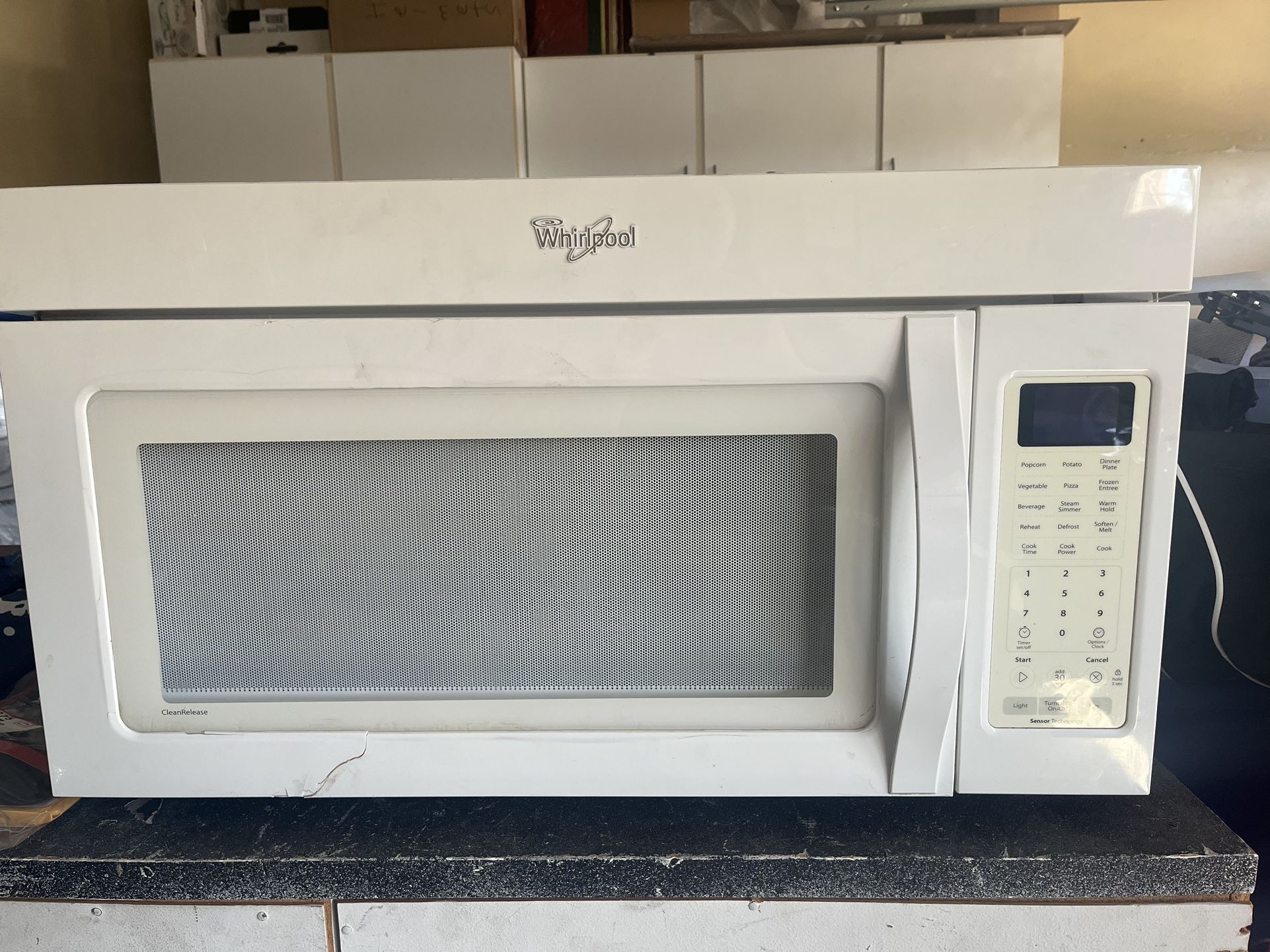 Whirlpool Microwave Digital Control, With Venting Fan, White