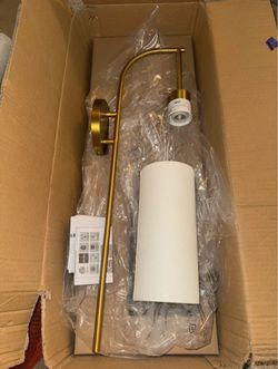 ED Ellen DeGeneres Generation Lighting Wall Sconce Brushed Gold White Drum