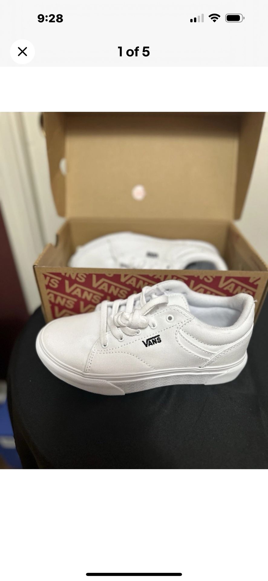 Kids Van Shoes Size 3