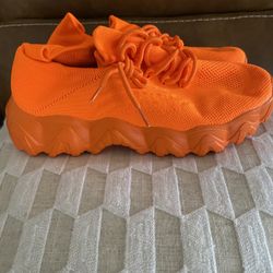 New Orange Sneakers 10.5