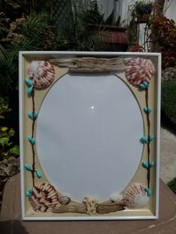Beautiful Vintage  Nautical Picture Frame 3 D Effect