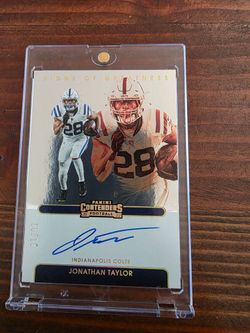 Jonathan Taylor 2022 Panini Contenders Auto 10/10