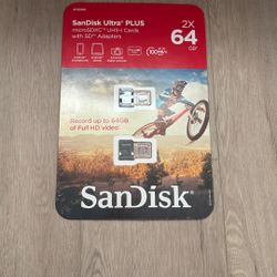 SanDisk Ultra Plus MicroSDXC UHS-1 Cards With SD Adapters
