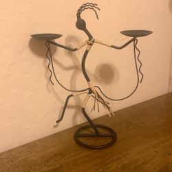 Vintage Danish MCM  Laurids Lonborg Sculpture Candleholder.         1950’s-1960’s